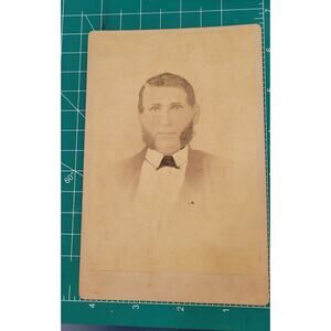 Antique Victorian Cabinet Card Distinguished Gentleman Grandpop Shaw